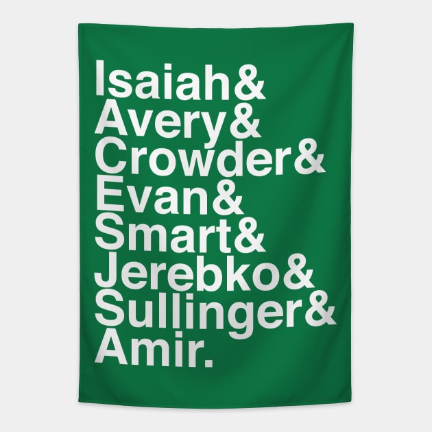 Pre-Punk Rock Celtics 15-16 List Tapestry by wlohaty