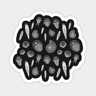 Paleozoic Fossil Pattern: Dark Magnet