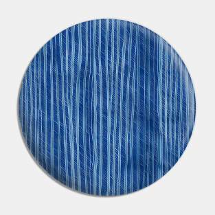 Artistic geo deep dye halftone texture blue stripes Pin