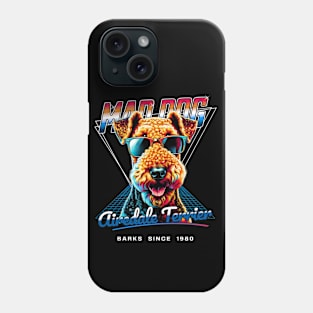 Mad Dog Airedale Terrier Dog Phone Case