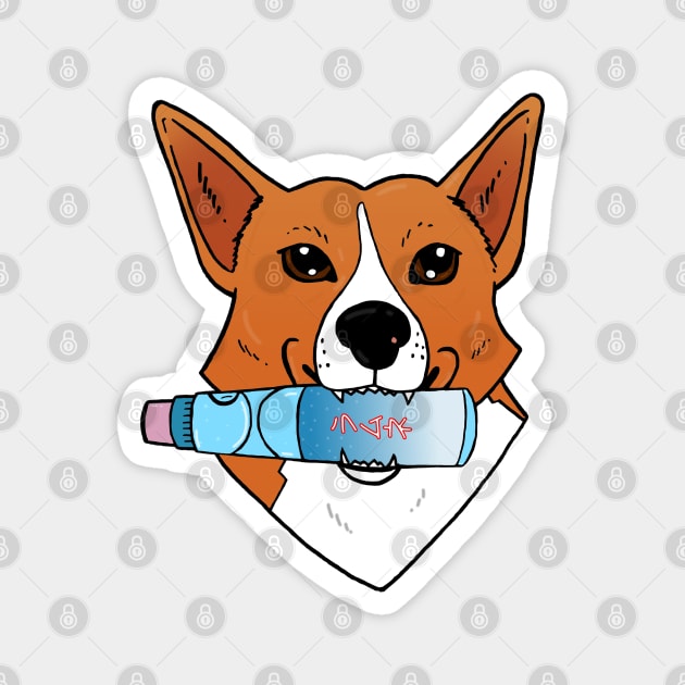 Ramune Soda Corgi Magnet by TaliDe