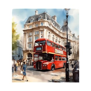 Watercolor Urban Walks -London Collection- T-Shirt