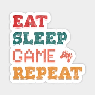 Eat Sleep Game Repeat Magnet