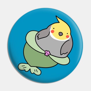 Mermaid Cockatiel Pin