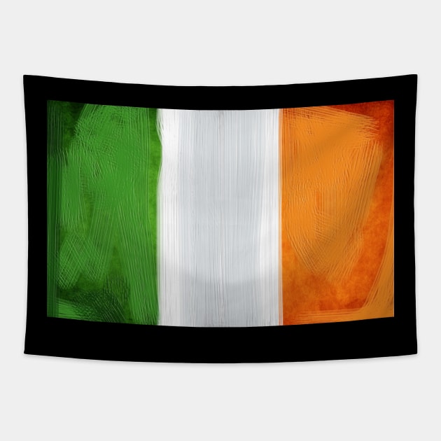 Ireland Flag Tapestry by Dojaja