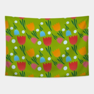 Floral Fabric Pattern Tapestry