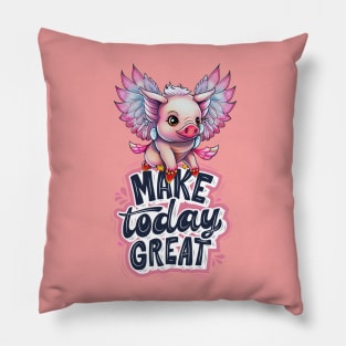 When Pigs Fly: Inspired Design Pillow