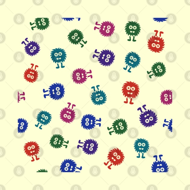 Cute monsters pattern by Florin Tenica