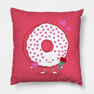 The Donut Valentine Pillow