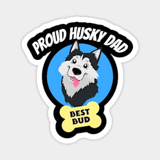 Best husky dad Magnet