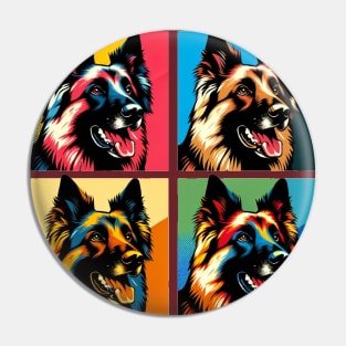 Belgian Shepherd Pop Art - Dog Lovers Pin