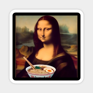 mona lisa - ramen mona lisa Magnet