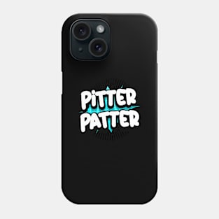 pitter patter Comic book explosion bubble, vector illustration Phone Case