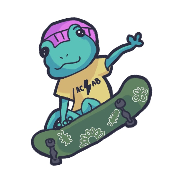 Cool Skating Anti Cop Frog by RileySessions