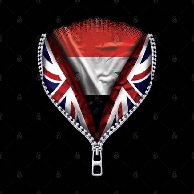 Syrian Flag  Syria Flag zipped British Flag - Gift for Syrian From Syria by Country Flags