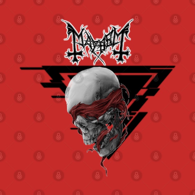 mayhem skull head by naughtyoldboy