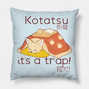 Fennec Fox in a Kotatsu it's a trap Pillow