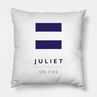 Juliet: ICS Flag Semaphore Pillow