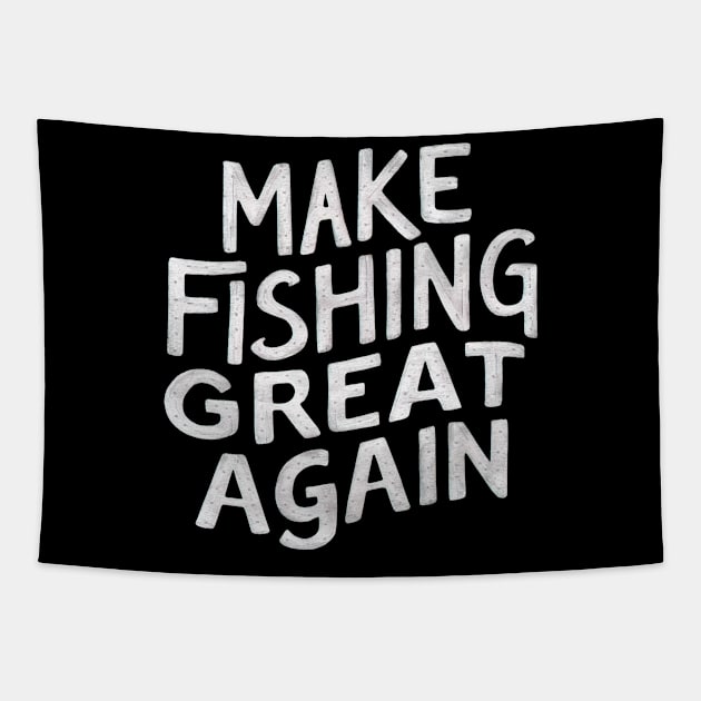 Make fishing great again Tapestry by Evgmerk