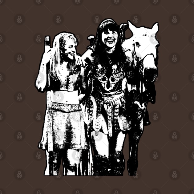 Xena, Gabrielle & Argo by CharXena