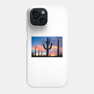 Saguaro Sunset Joshua Tree National Park Phone Case