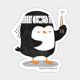 Karate Penguin 2 Magnet