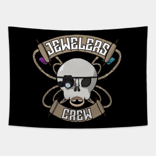 Jewelers crew Jolly Roger pirate flag Tapestry