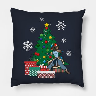 Korra Around The Christmas Tree Avatar Pillow