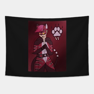 Vi as Purple Tigress Tapestry