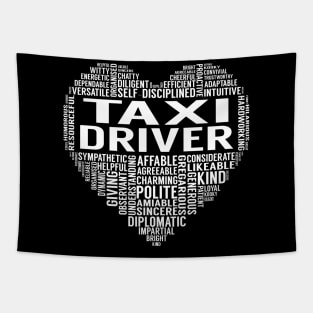 Taxi Driver Heart Tapestry