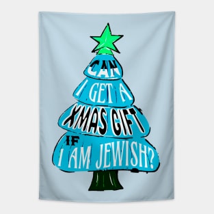 Jewish on Christmas Funny Tapestry