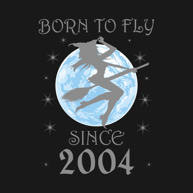 BORN TO FLY SINCE 1934 WITCHCRAFT T-SHIRT | WICCA BIRTHDAY WITCH GIFT by Chameleon Living