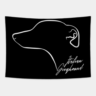 Proud Italian Greyhound profile dog lover Tapestry