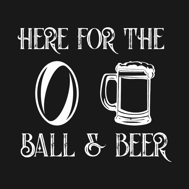 Balls & beer funny american football alley sport drinking by MarrinerAlex