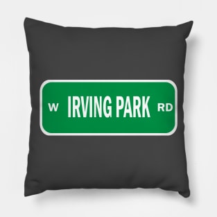 Irving Park Road Sign Pillow