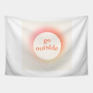 go outside gradient orb Tapestry