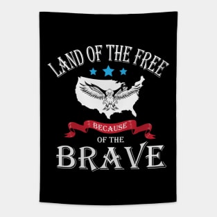 Land Of The Free Because Of The Brave Tapestry