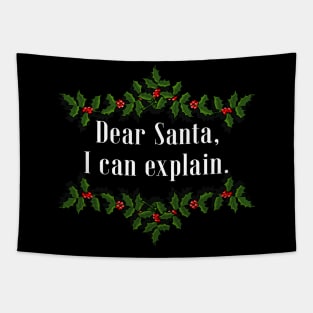 Dear Santa, I Can Explain Tapestry