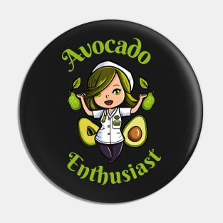 Avocado Enthusiast Pin