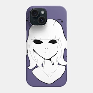 Space Girl - Black & White Phone Case