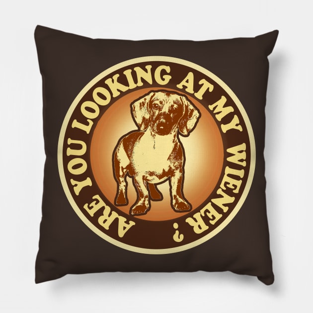 Wiener Dog Pillow by NineBlack