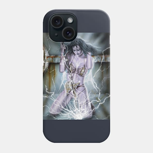 Lightning girl Phone Case by calibos