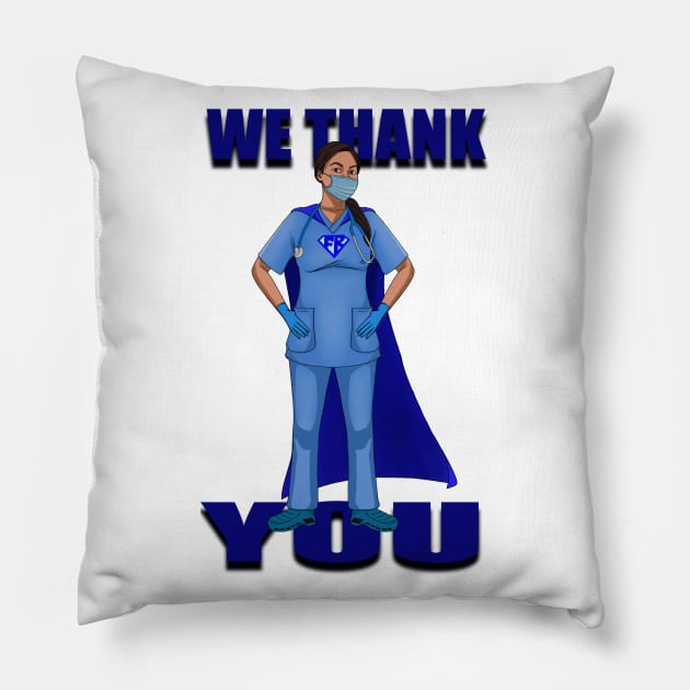 We thank you first responders Pillow by Diaspora Wear