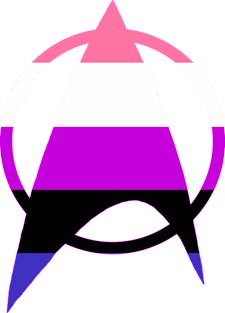 Genderfluid Starfleet Pride Magnet