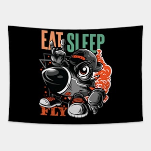 Eat Sleep Fly Tapestry