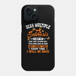 Multiple Sclerosis Encephalomyelitis Disseminata MS Survivor Phone Case