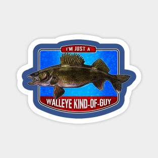 Walleye Guy Fishing Design Magnet