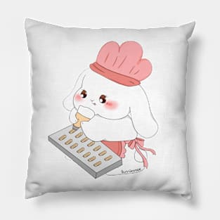 Mami Rabbit Baking Cookies | Bunniesmee Pillow