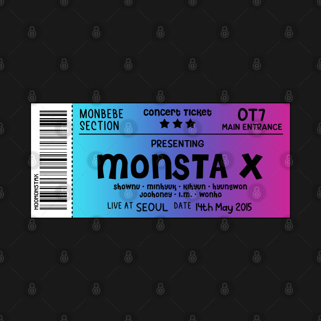 Discover MONSTA X Concert Ticket - Monsta X - T-Shirt