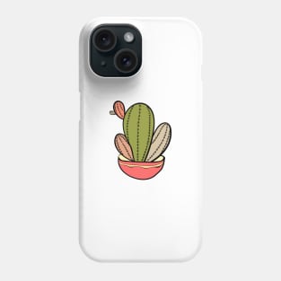 Cactus vector illustration. Hand drawn. Cactus plants nature element Phone Case